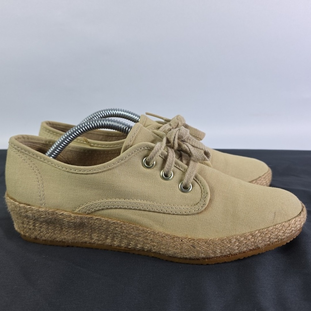 Vintage Grasshoppers By Keds Women's US Size 7.5 S Pale Yellow Gum Bottom...
